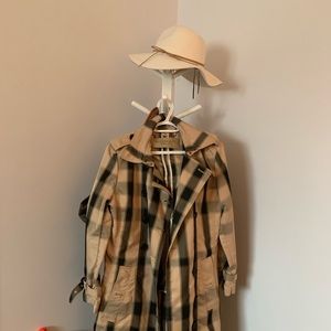 Cute plaid coat.